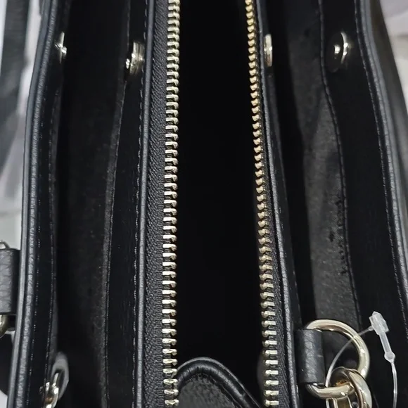 NWT ✅ KATE SPADE Mulberry Street Lise Leather Satchel BLACK KI115 ✨ NWT - Picture 16 of 16